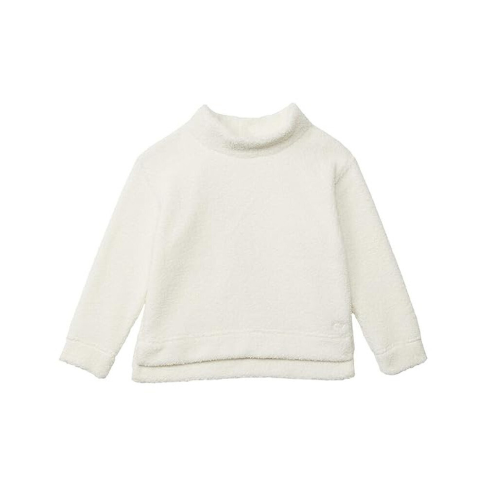 Vineyard Vines Fuzzy Sweater Girls Large White Fleece Turtleneck Tunic RED531